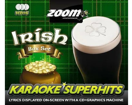 Zoom Karaoke Irish Box Set (3 CD+G’s) - 63 Super Hits 