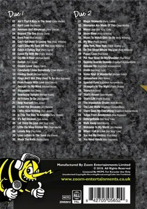 Zoom Karaoke Crooning Karaoke Superhits (2 DVD’s, 60 Tracks) 