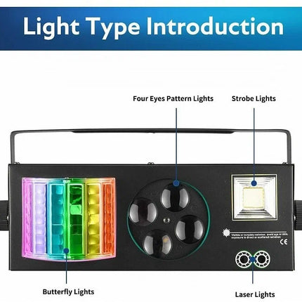 SkyDisco Combo 410 Stage Lighting Multi Effect 4-in-1