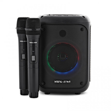 Vocal-Star VS-275BT Portable Bluetooth Karaoke Machine & 2 Mics