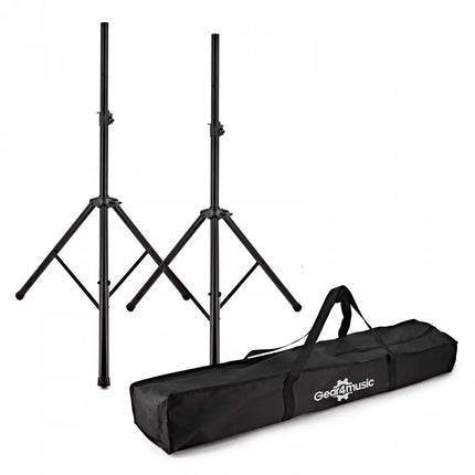 2 x PA Speaker Stands With Carry Bag 