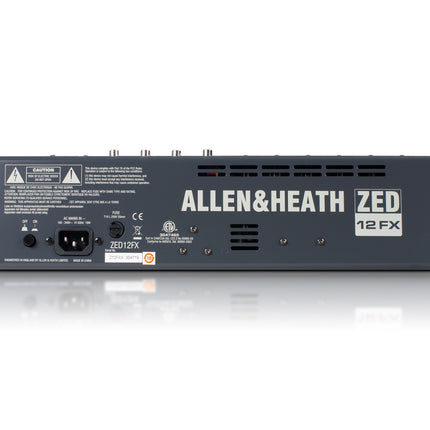 Allen & Heath ZED12FX 6-Mic/Line 3-Stereo i/p USB FX Desk Sonar LE SW