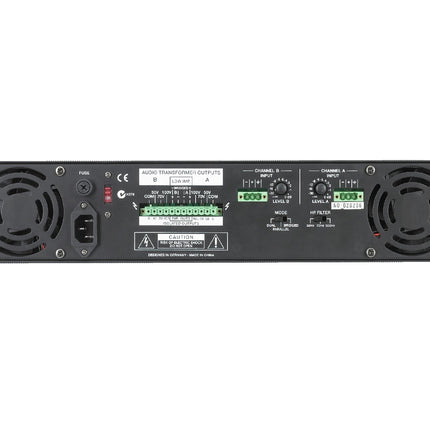 Electro-Voice PA2400T 2 Channel 100V Line Amplifier 2x400W/100V 2U