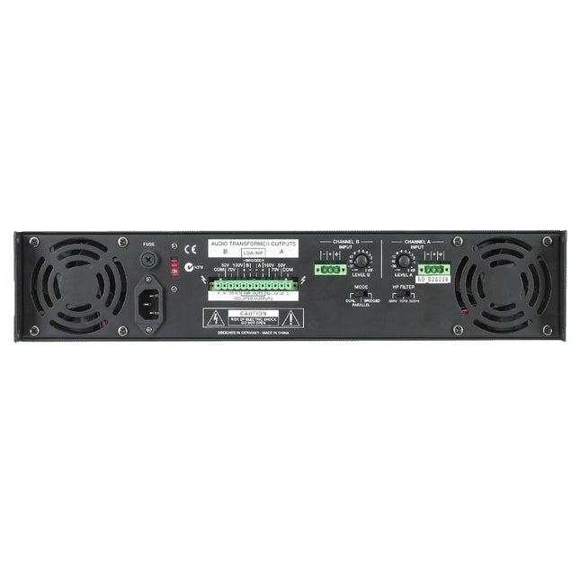 Electro-Voice PA2400T 2 Channel 100V Line Amplifier 2x400W/100V 2U