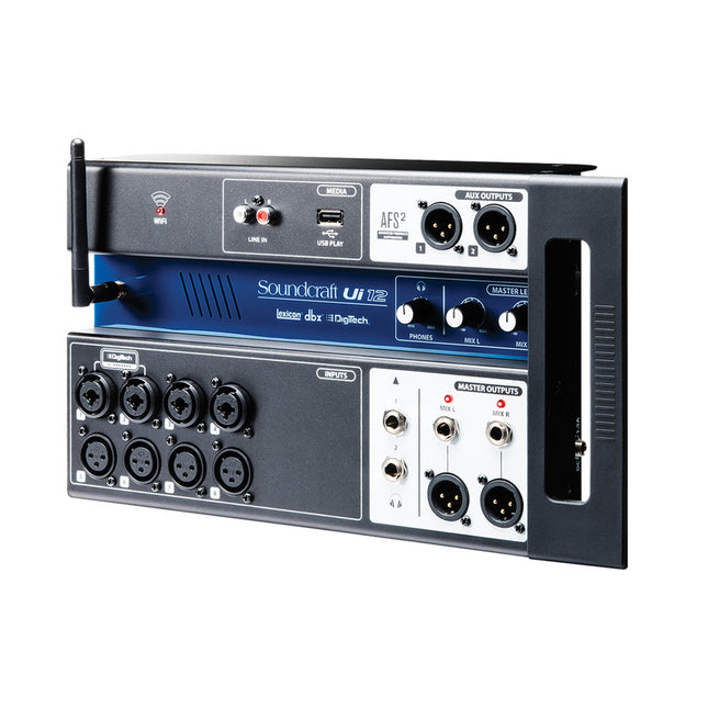 Soundcraft Ui12 Remote Cont 12i/p Digital Mixer Built-In WiFi Non-Rack