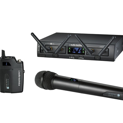 Audio Technica ATW-1312 System 10 PRO DUAL Rack 2.4GHz Handheld and Bodypack System