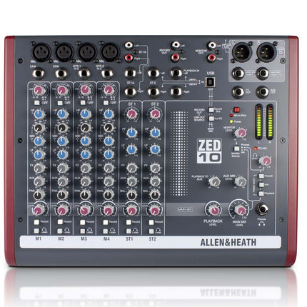 Allen & Heath ZED10 4-Mic/Line 2-Stereo i/p USB and AmpliTube X-Gear SW