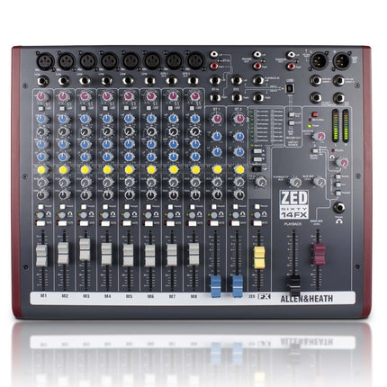 Allen & Heath ZED60-14FX 8-Mic/Line 2 Stereo i/p Console with 60mm Faders