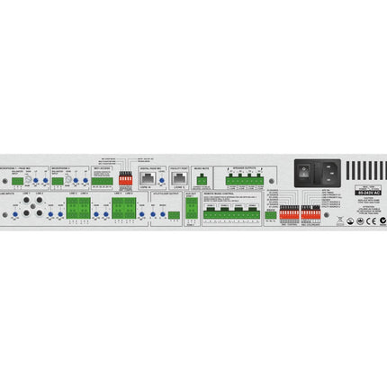 Cloud 46-80T 4-Zone Mixer Amp 6-Line/2-Mic/ RS232 4x80W 100V