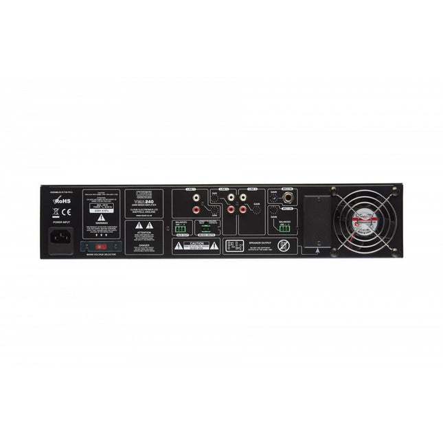 Cloud Contractor VMA240 Mixer Amplifier 4-Line/2-Mic In 240W 4Ω or 100V-Line 2U