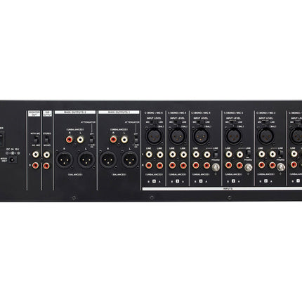 TASCAM MZ-372 6Ch Mixer with 6-Mic/Line Stereo In and 2 Stereo Out 3U