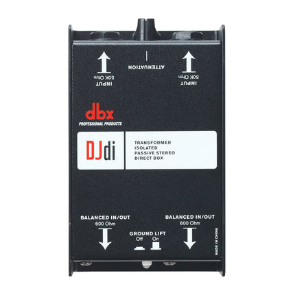 dbx DJDi 2-Channel Passive DI Box 2xJack In and 2xBalanced XLR Out