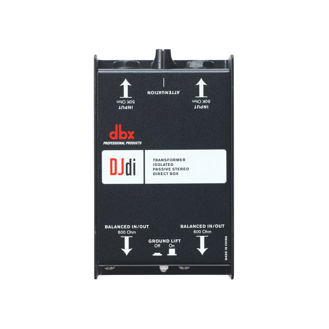 dbx DJDi 2-Channel Passive DI Box 2xJack In and 2xBalanced XLR Out