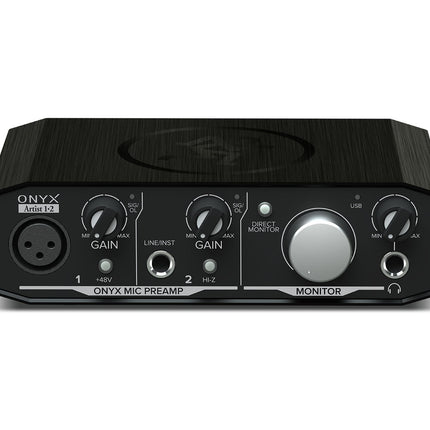 Mackie Onyx Artist 1.2 USB Audio Interface 2-in / 2-Out Phantom-Power