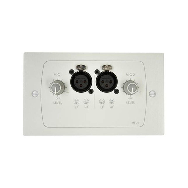 Cloud ME-1W Dual Microphone Input Plate with Volume+EQ for DCM1/e White