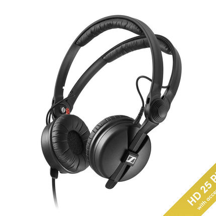 Sennheiser HD25 PLUS Headphones Split Headband + Pouch and Extra Ear Pads