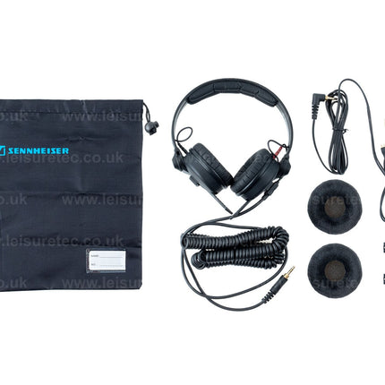 Sennheiser HD25 PLUS Headphones Split Headband + Pouch and Extra Ear Pads