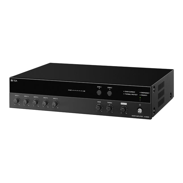TOA A-3506D 60W Digital Mixer Amplifier 2-Zone / 5-Inputs
