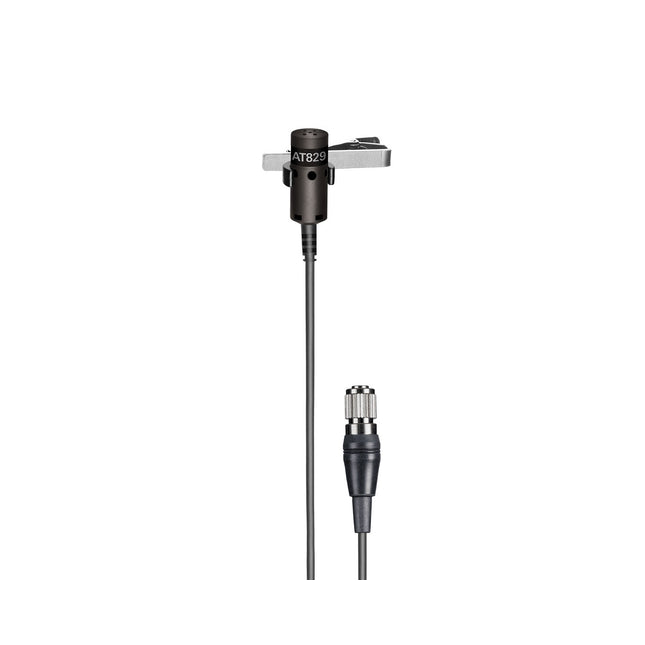 Audio Technica AT829cH Cardioid Condenser Lavalier Mic 4-Pin cH Style Plug BLACK