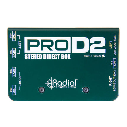 Radial ProD2 Pro-Series Stereo Passive DI Box