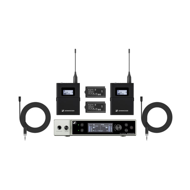 Sennheiser EW-DX MKE 2 SET DUAL Wireless Lapel Microphone System (S1-10) CH38