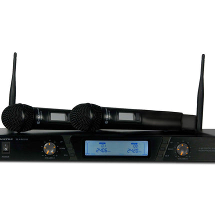 Trantec S2.4-HDBX Dual Handheld Wireless Microphone System