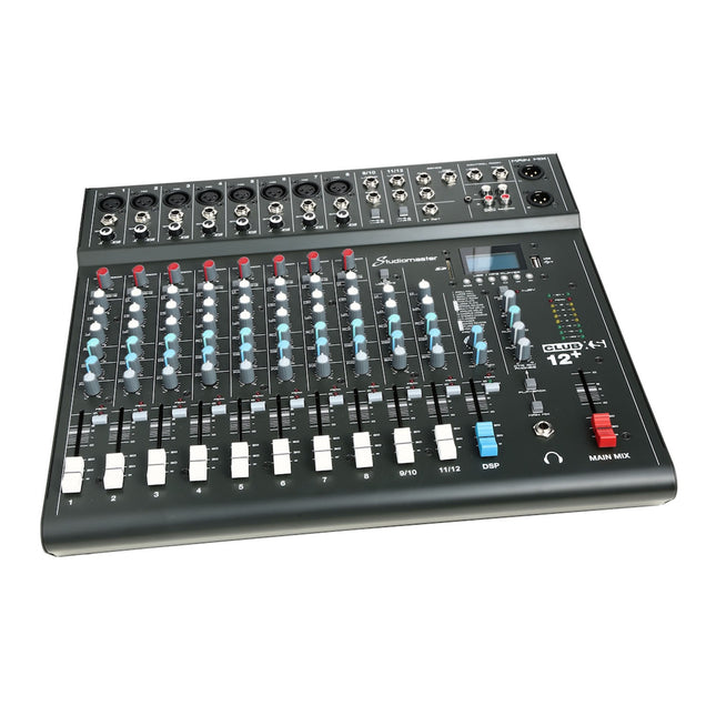 Studiomaster Club XS 12+ 10CH Analogue DSP Mixer 10 Inputs / 6 Mic / 2 Stereo