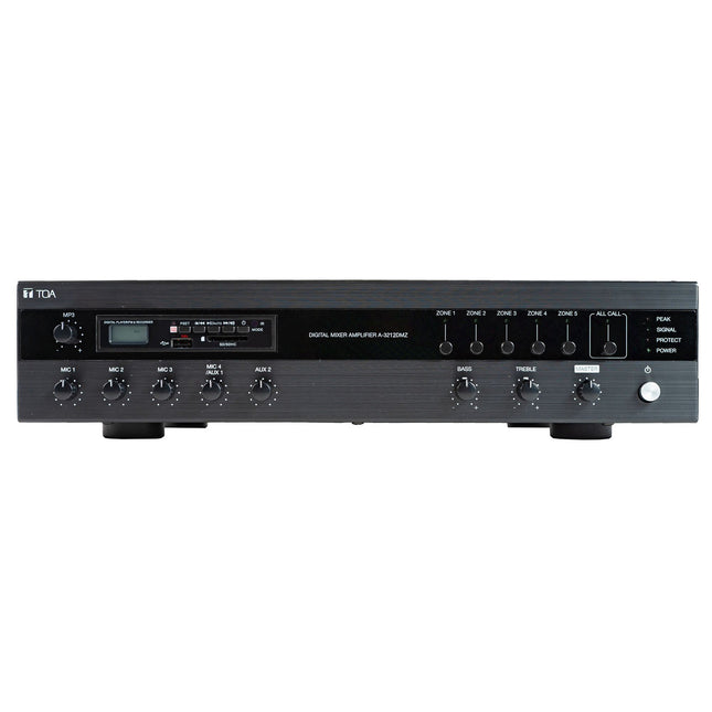 TOA A-3212DMZ 120W Digital Mixer Amplifier MP3 / Bluetooth / 5-Zones