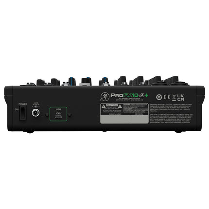 Mackie ProFX10v3+ 10ch Professional Effects Mixer with USB + Bluetooth