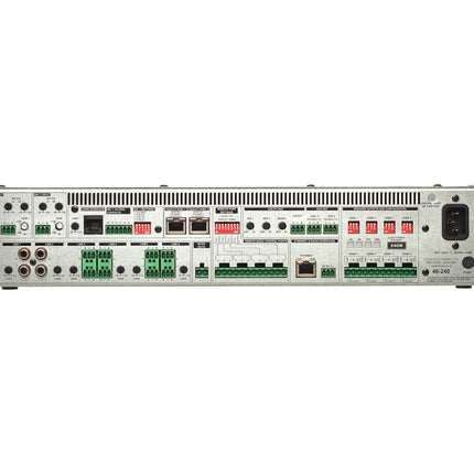 Cloud 46-240 4-Zone Mixer Amp 6-Line/2-Mic I/P 4x240W 4Ω/100V 2U