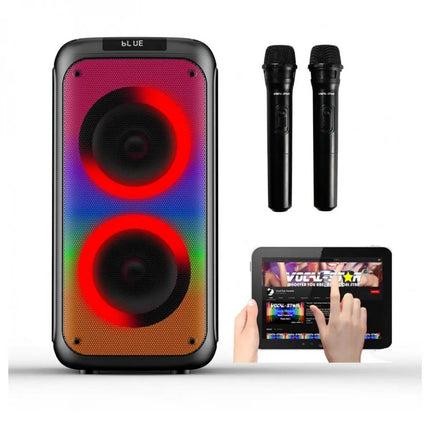Vocal-Star VS-355BT Portable Bluetooth Karaoke Machine & 2 Mics 